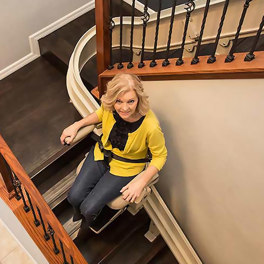 sacramento electric stair chair lift for curved stairways